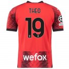 AC Milan 23/24 THEO 19 Shirt Jersey Home Football Shirt Shirt Jersey AC Milan