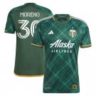 Portland Timbers 23/24 MORENO 30 Shirt Jersey Home Men's Football Soccer Shirt Shirt Jersey 23/24