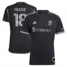 Nashville 23/24 MOORE 18 Shirt Jersey Away Soccer Shirt Shirt Jersey Nashville 2023 2024