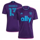 Charlotte 23/24 BRONICO 13 Shirt Jersey Away Soccer Shirt Jersey 2023 2024