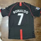 Manchester United 2007/08 Retro Jersey Ronaldo 7 Jersey Away Soccer Retro Jersey M-U