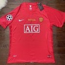Ronaldo Manchester United 2008 Retro Jersey Jersey Home Soccer Retro Jersey Jersey M-U