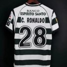 Sporting Lisboa 01/03 Ronaldo 28 Retro Jersey Jersey Home Soccer Retro Jersey Jersey