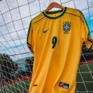 Brazil 1998 Ronaldo #9 Retro Shirt Jersey Shirt Jersey Home Retro Shirt Jersey
