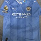 Manchester City 2023 2024 DE BRUYNE 17 Shirt Jersey Home Soccer Shirt Jersey 23/24