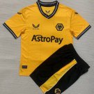 Wolves 23/24 Shirt Jersey Home Kids Children Soccer Shirt youth Shirt Jersey Kit Wolves