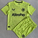 Wolves 23/24 Shirt Jersey Goalkeeper Kids Children Soccer Shirt youth Shirt Jersey Kit Wolves