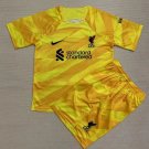 Liverpool 23/24 Shirt Jersey Goalkeeper Kids Children Soccer Shirt youth Shirt Jersey Kit