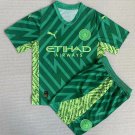 Manchester City 23/24 Jersey GoalKeeper Kids Children Soccer Shirt youth Jersey Kids Kit Man City