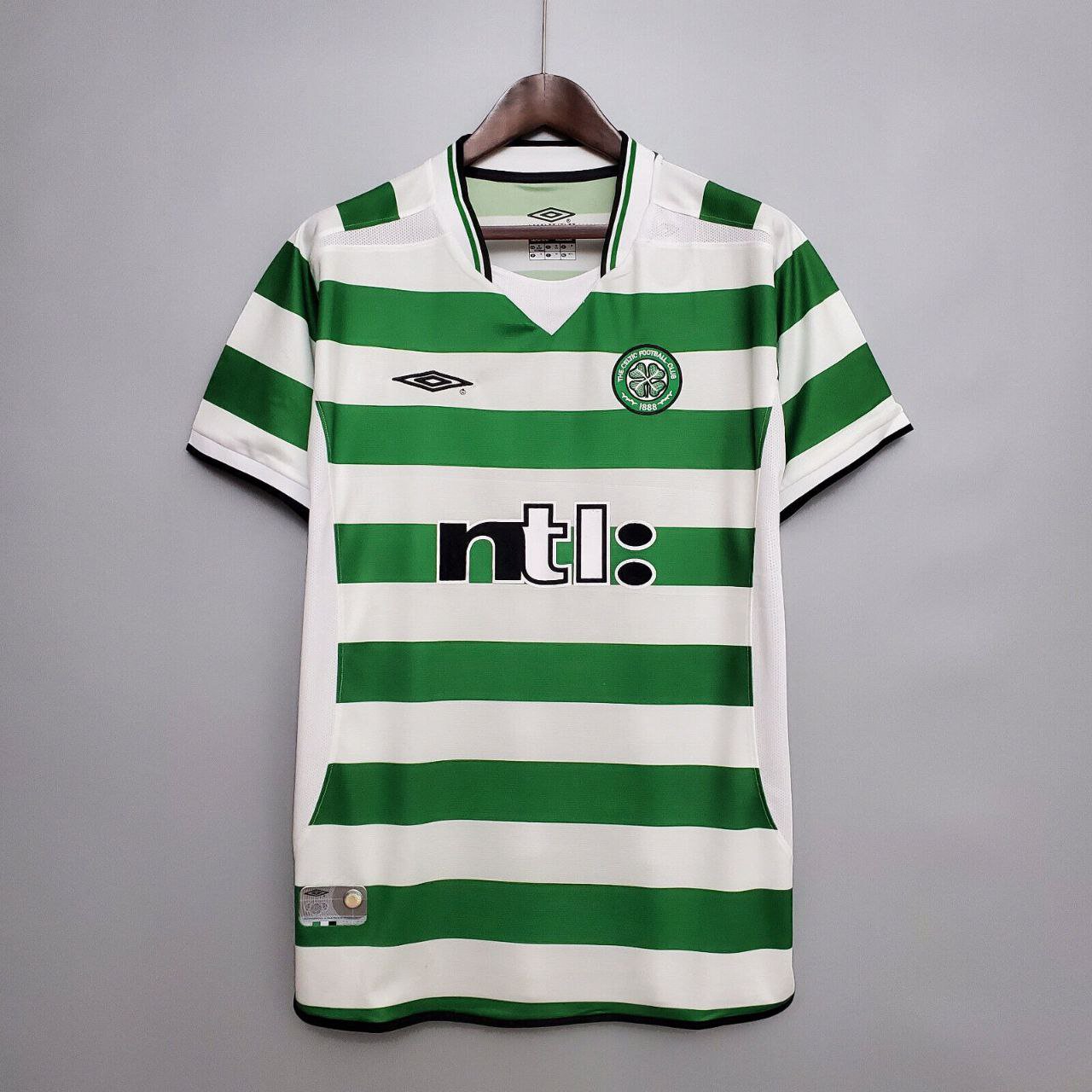 Celtic 2001/2003 Retro Shirt Jersey Shirt Jersey Home Soccer Retro Shirt Jersey Shirt Jersey