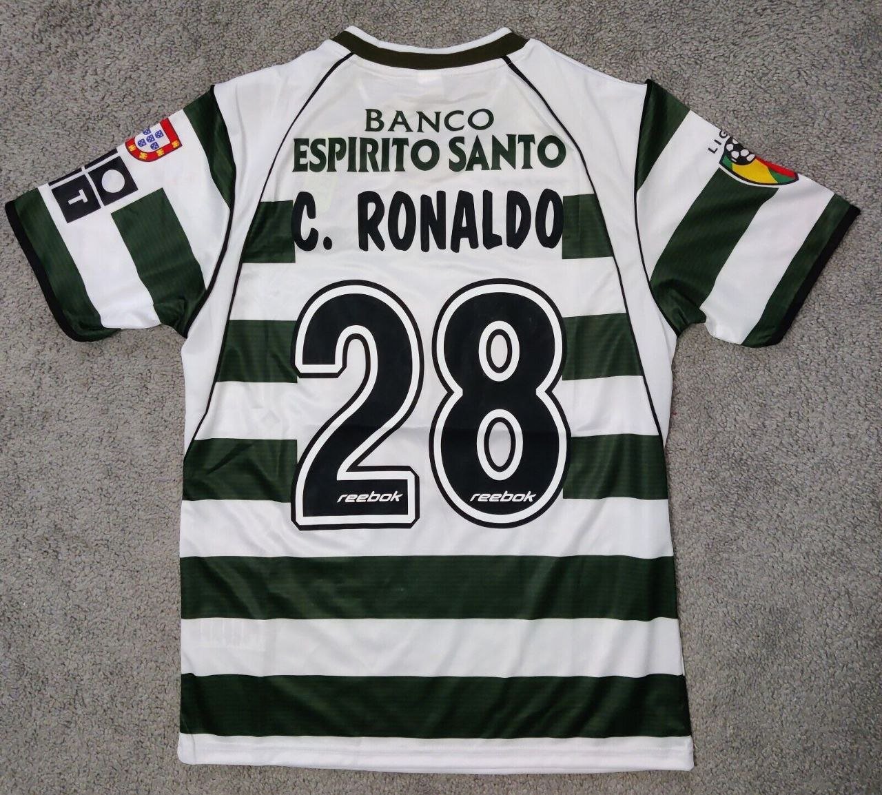 Sporting Lisbon 2003 2004 Retro Shirt Jersey Shirt Jersey Ronaldo