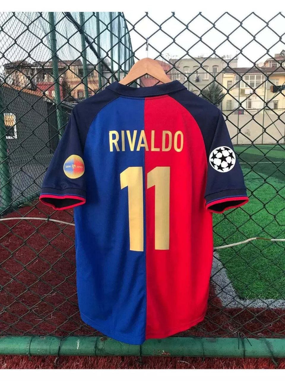 Rivaldo Barcelona 1999/2000 Retro Jersey Jersey Home Soccer Retro Jersey Jersey