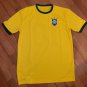 Pele Brazil 1970 Retro Shirt Jersey Shirt Jersey Home Soccer Retro Shirt Jersey Shirt Jersey Basil