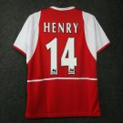 Henry Arsenal 2002/2003 Retro Shirt Jersey Shirt Jersey Home Soccer Retro Shirt Jersey Shirt Jersey
