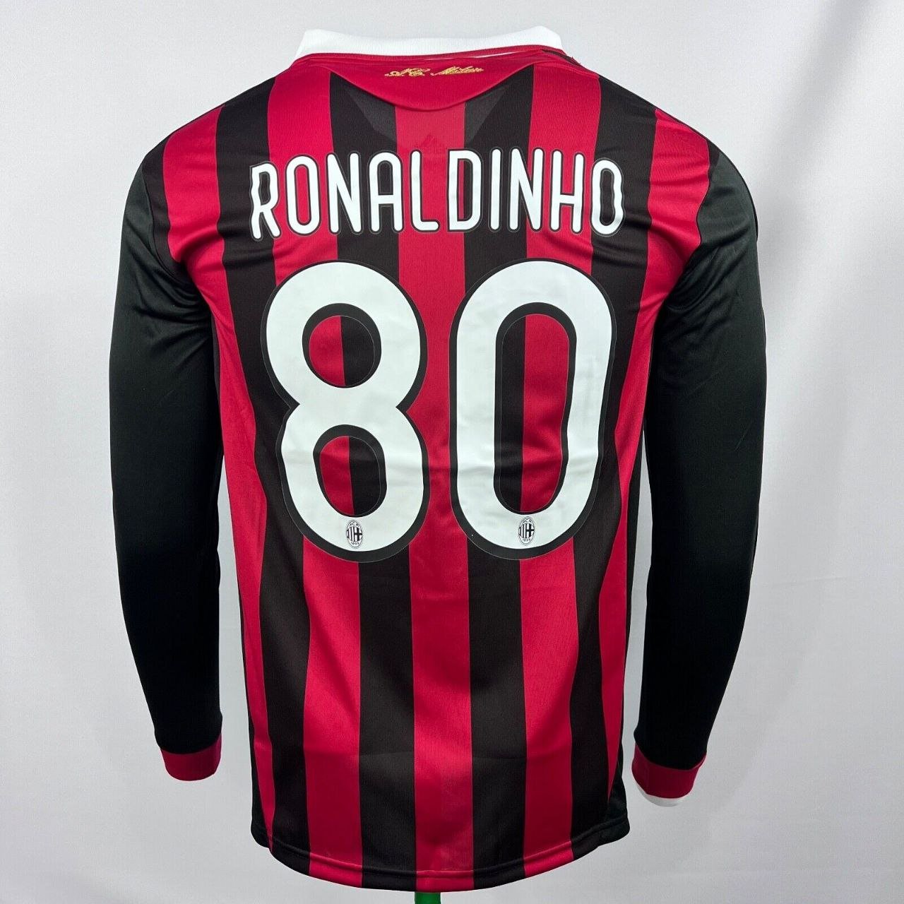 AC Milan 2009/2010 jersey Ronaldinho Retro Jersey Jersey Home Soccer Retro Jersey Jersey