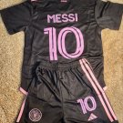 Messi Inter Miami 23/24 Shirt Jersey Away Kids Children Soccer Shirt youth Shirt Jersey Kids Kit