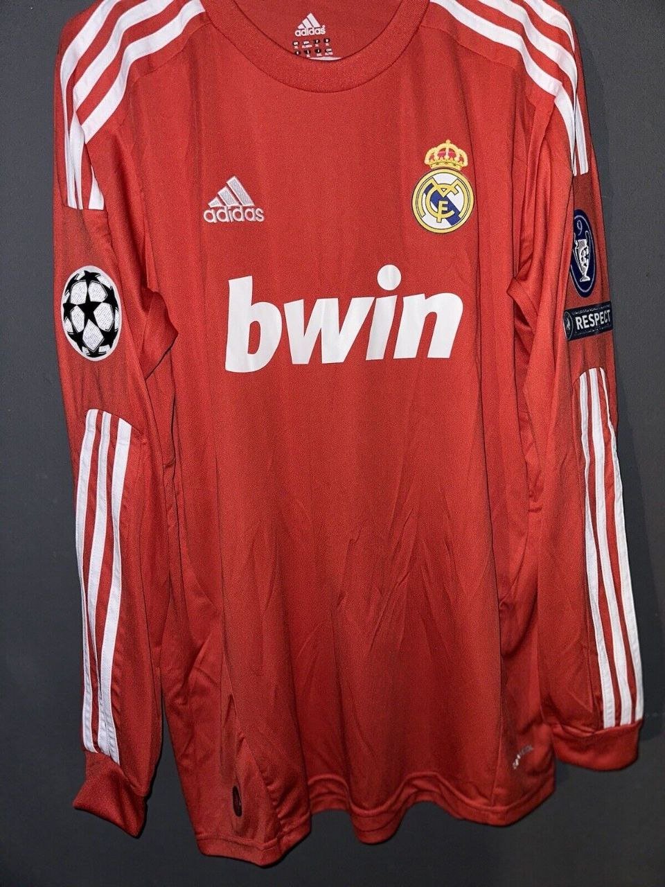 Real Madrid 11/12 Ronaldo #7 Long Sleeve Champions League Shirt Jersey