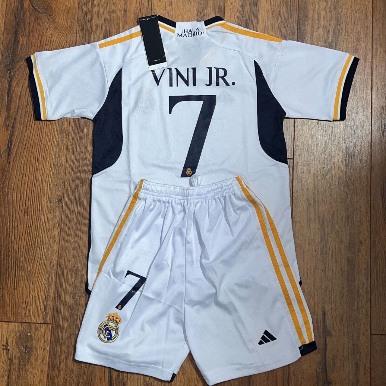 2023 Real Madrid Home Kids Kit - Youth #7 Viny JR