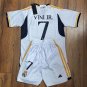 2023 Real Madrid Home Kids Kit - Youth #7 Viny JR