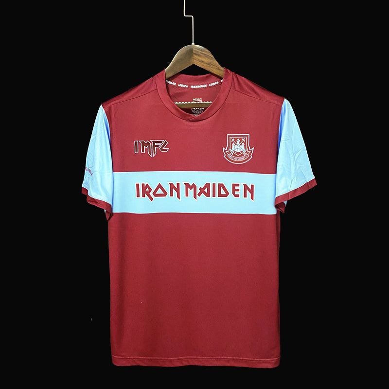 West Ham x Iron Maiden Home Soccer Retro Shirt Jersey Shirt Jersey