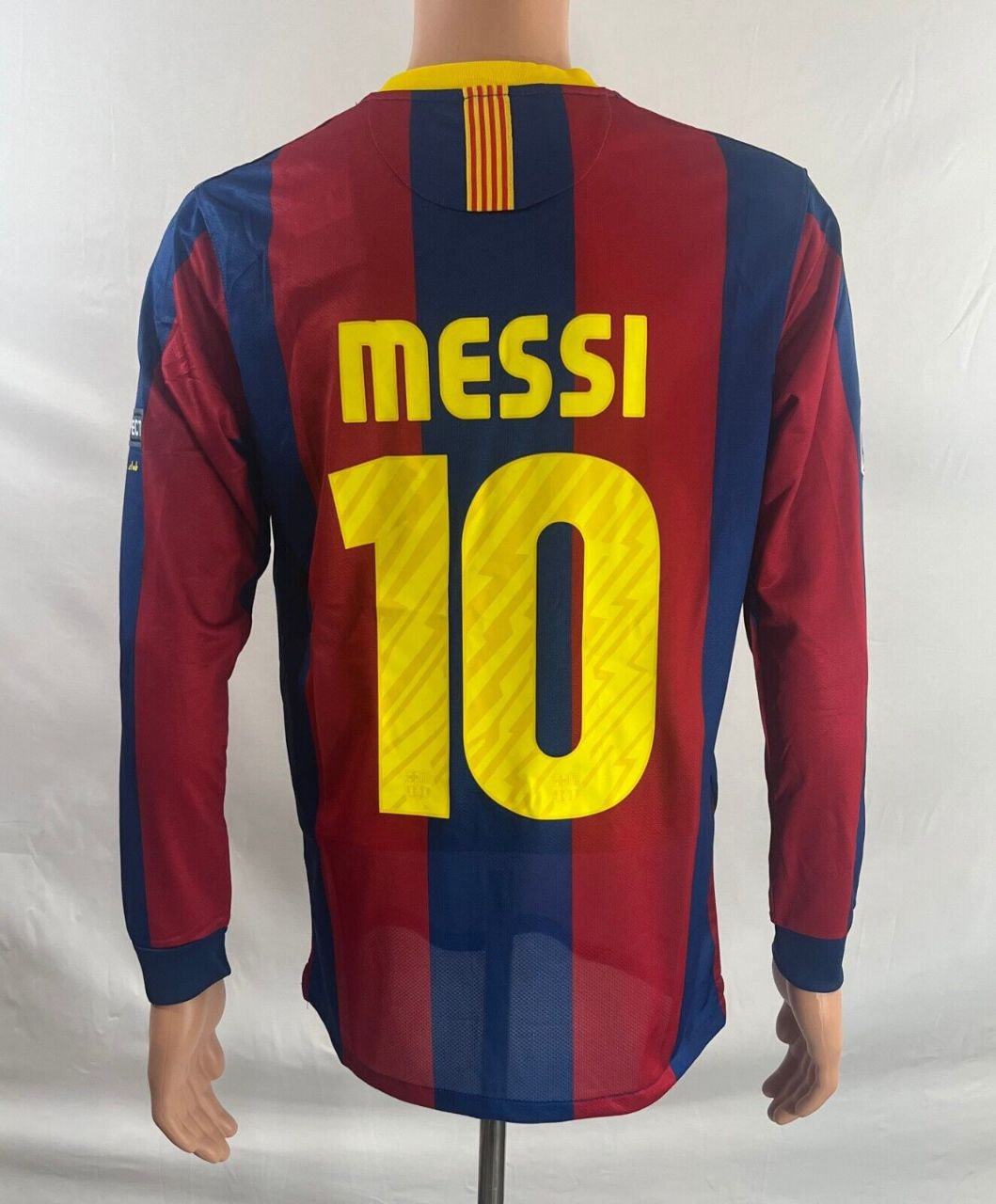 Barcelona 2011 Champions League Final Long Sleeve Shirt Jersey-Lionel Messi #10
