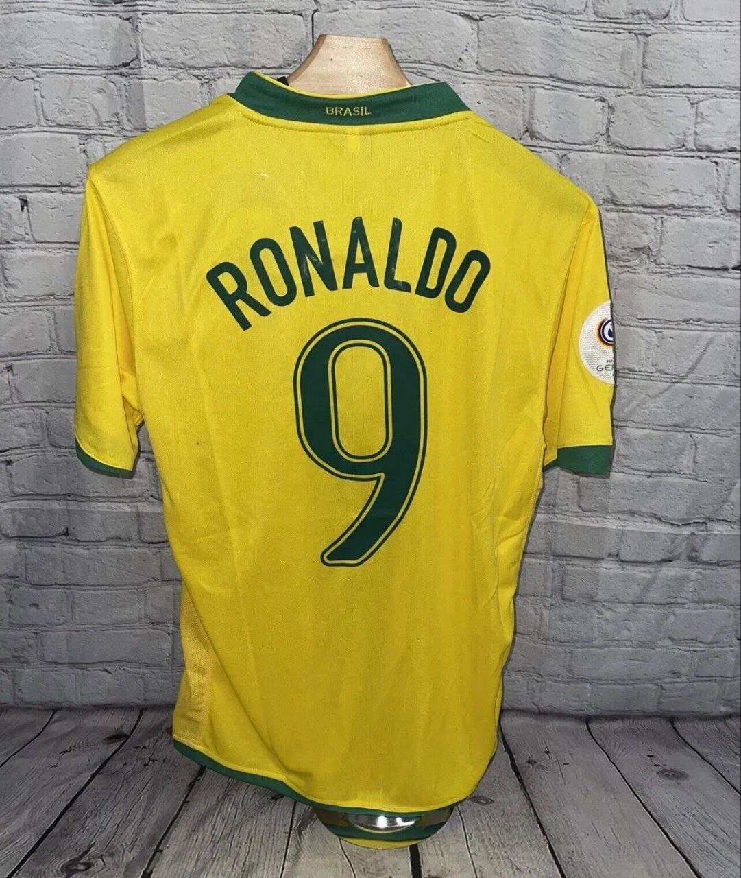 Brazil 2006 Edition Home Kit Ronaldo 9 El Fen&Atilde;&sup3;meno Shirt Jersey Retro Shirt Jersey