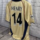 Arsenal 2002 Away Kit Henry 14 Shirt Jersey Retro Shirt Jersey Arsenal Soccer Football Shirt Jersey