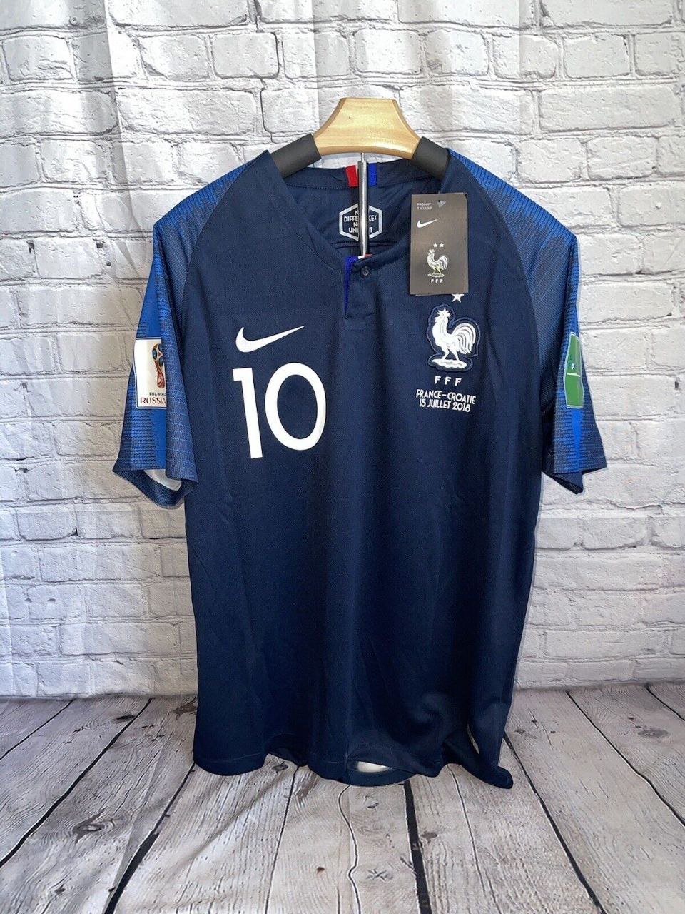 France 2018 Edition Home Kit Mbappe 10 Shirt Jersey Retro Shirt Jersey