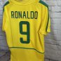 Brazil 2002 Home Kit Ronaldo 9 El Fenomeno Retro Shirt Jersey Shirt Jersey R9