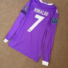 Real Madrid Away 16/17 FINAL Long Sleeve Shirt Jersey Retro Shirt Jersey