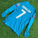 Ronaldo Real Madrid 2017/18 Long sleeve Retro Shirt Jersey Away Shirt Jersey