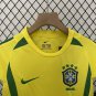 Brazil 2002 Retro Shirt Jersey Home Kids Youth Shirt Jersey