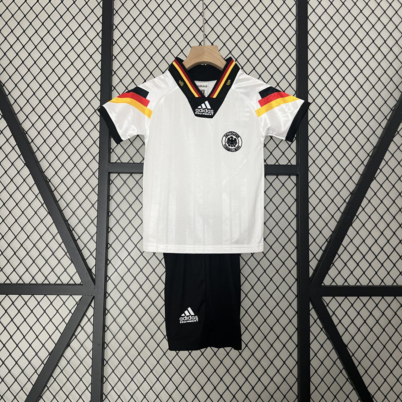 Germany 1992 Retro Shirt Jersey Home Kids Youth Shirt Jersey