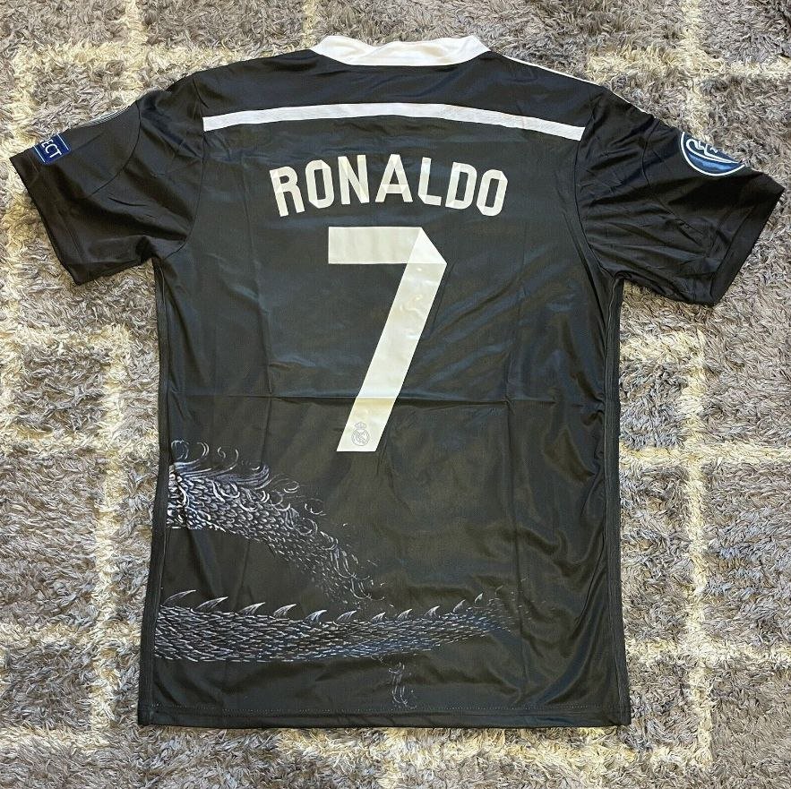 Ronaldo 2014/15 Real Madrid Black Dragon Third Shirt Jersey