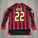 AC Milan 06/07 KAKA 22 Long Sleeve Retro Shirt Jersey Vintage Classic Shirts Shirt Jersey