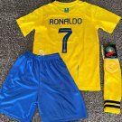 Al Nassr 23/24 Shirt Jersey Ronaldo 7 Youth Kids Shirt New