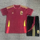 Belgium 2024/25 Home Shirt Jersey Kit Kids Youth