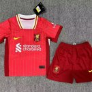 Liverpool 2024/25 Home Shirt Jersey Kit Kids Youth