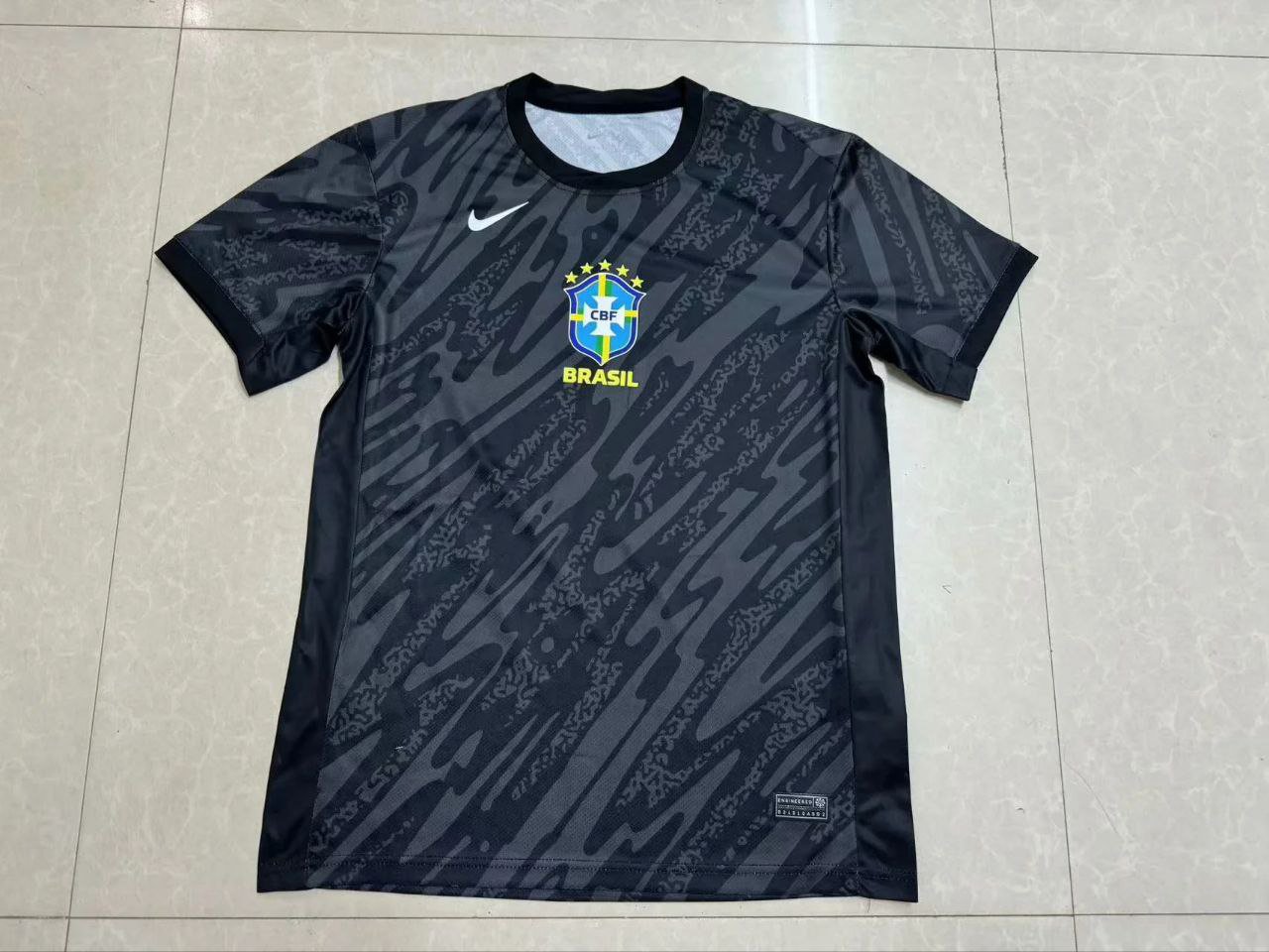 24-25 Brazil black training jersey&Acirc;&nbsp;