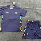 2024-25 England Shirt Jersey Kids Kit Away Youths