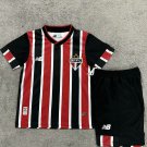 kids kit 2024-25 Sao paulo away Shirt Jersey youths soccer