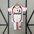 Retro Shirt Jersey Ac Milan 2006/07 Away Shirt Jersey Kids Kit Youths