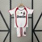 Retro Shirt Jersey Ac Milan 2006/07 Away Shirt Jersey Kids Kit Youths