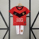 kids Manchester United 2009/10 Retro Shirt Jersey Shirt Jersey Kids Kit Youths Home