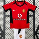 2002/04 Manchester United Kids Retro Shirt Jersey Shirt Jersey home