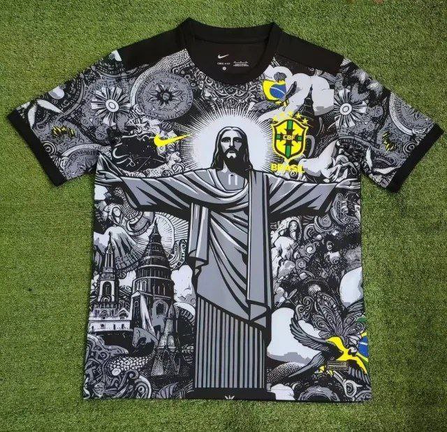 24-25 Brazil Christ the Redeemer version black jersey