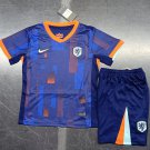 24-25 Netherlands Away Kids Kit Shirt Jersey Youths