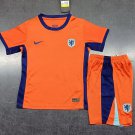 24-25 Netherlands Home Shirt Jersey Kids kit
