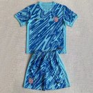 24-25 USA Blue GoalKeeper Kids Shirt Jersey