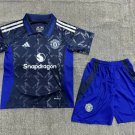 24-25 Manchester United Away Kids Kit Shirt Jersey